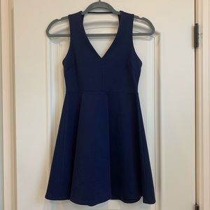 BCBGeneration NAVY BLUE SKATER DRESS